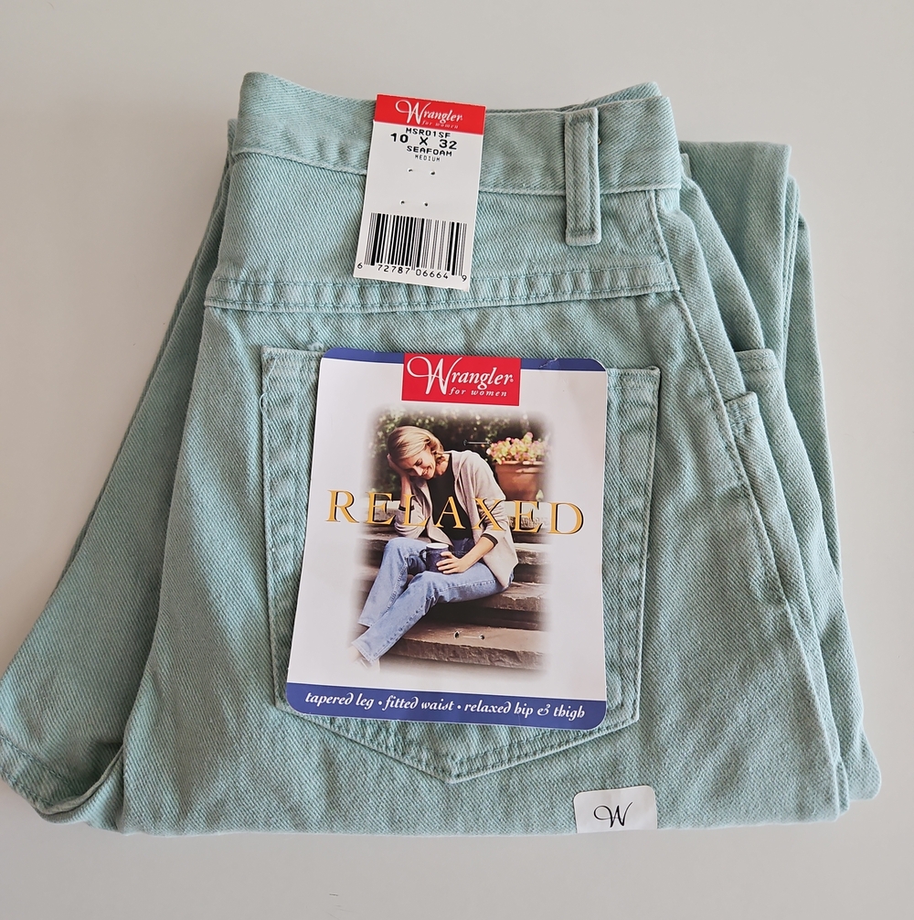 Wrangler Seafoam Green Denim Jeans